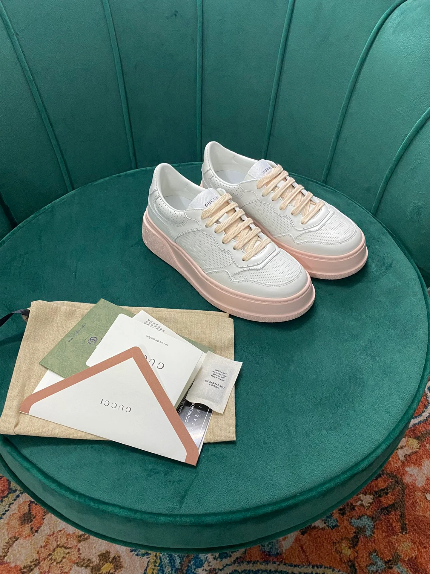 Кроссовки на платформе Gucci - 3