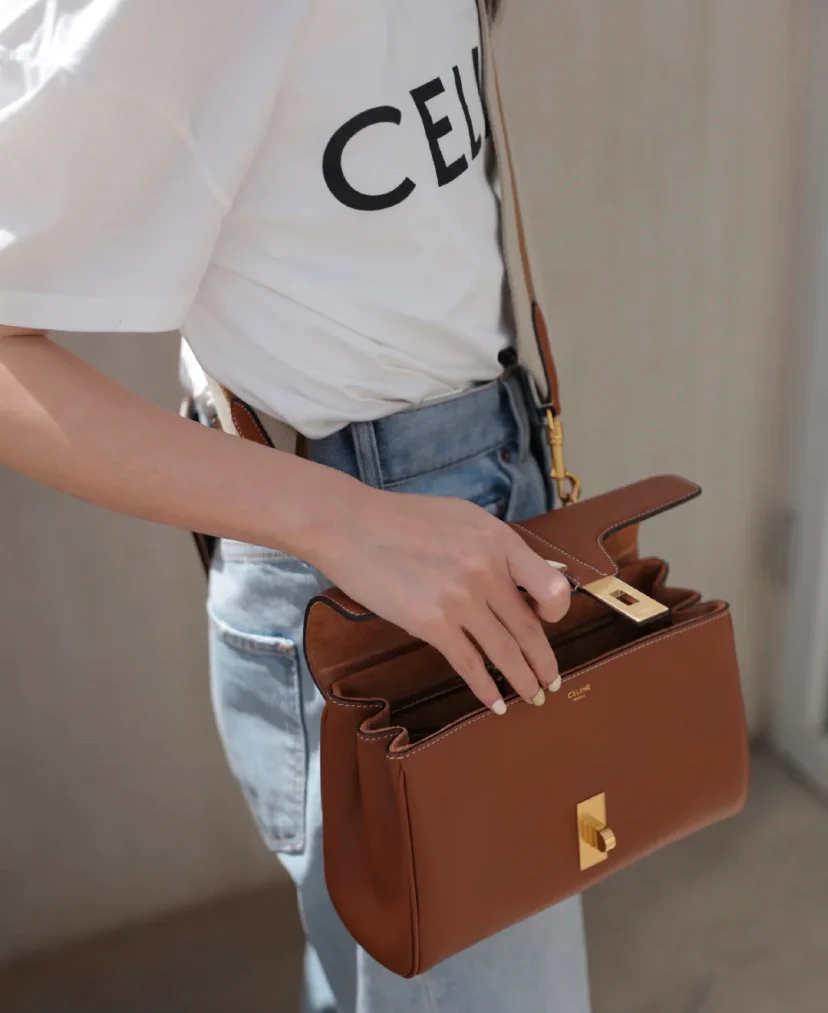 Сумка Celine из мягкой телячьей кожи с 16 узорами - 4