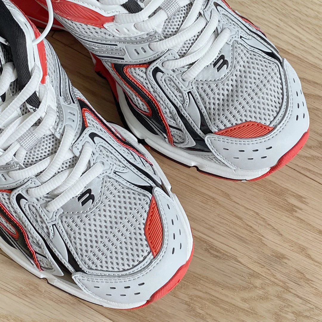 Кроссовки Balenciaga Retro Spring-Style Dad Shoes - серые и красные