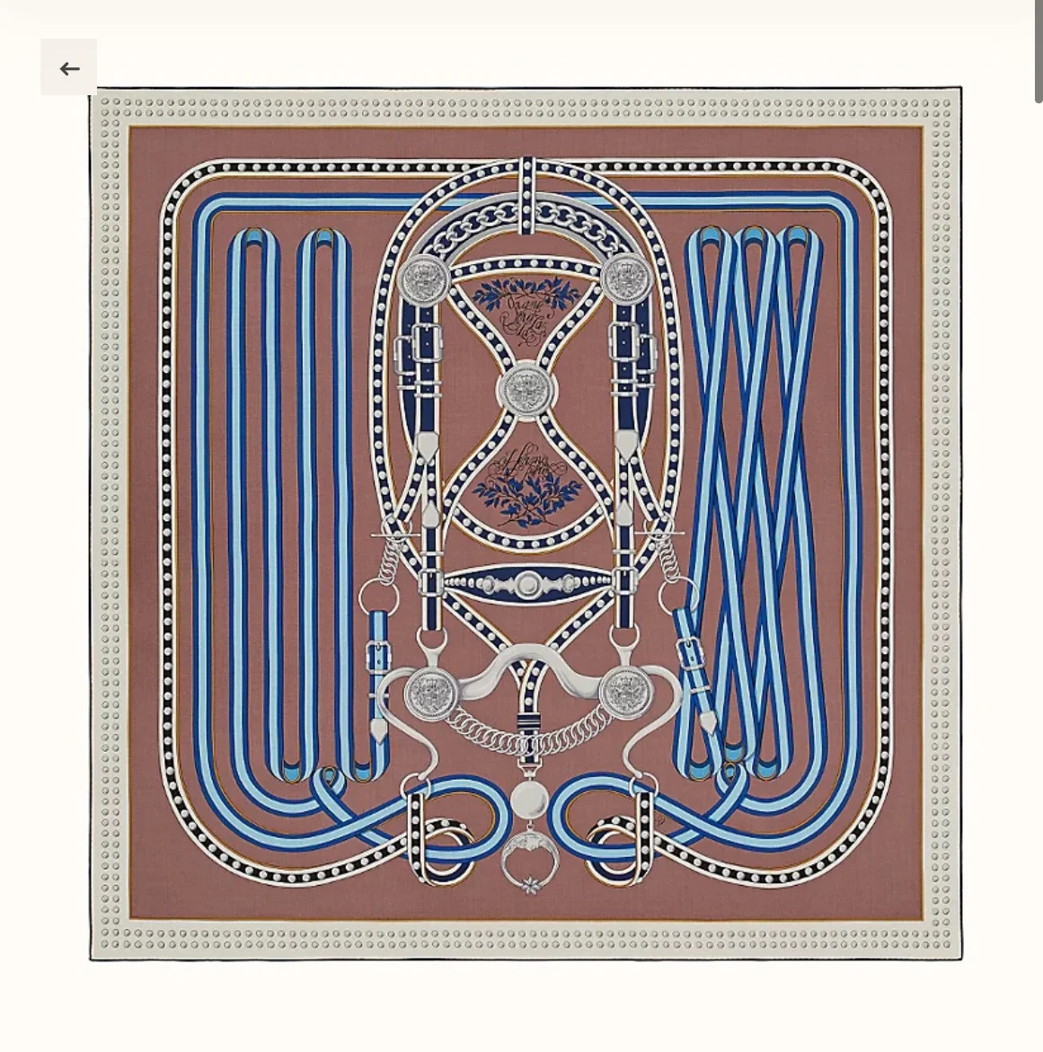 Hermes Grand Celebration - 140 шелковый кашемировый шарф