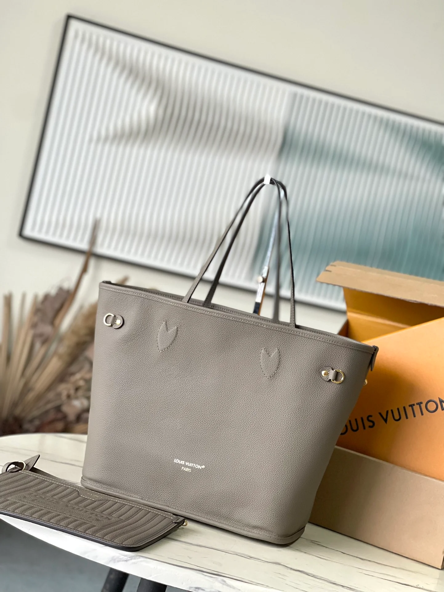 LV-m12063-neverfull-inside-out средняя сумка-серая