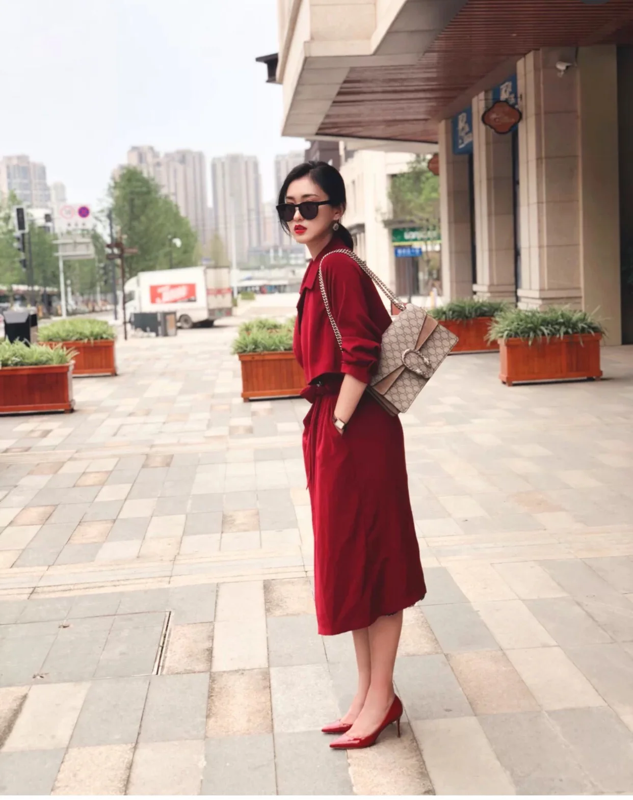 Gucci-经典酒神包-上身图分享