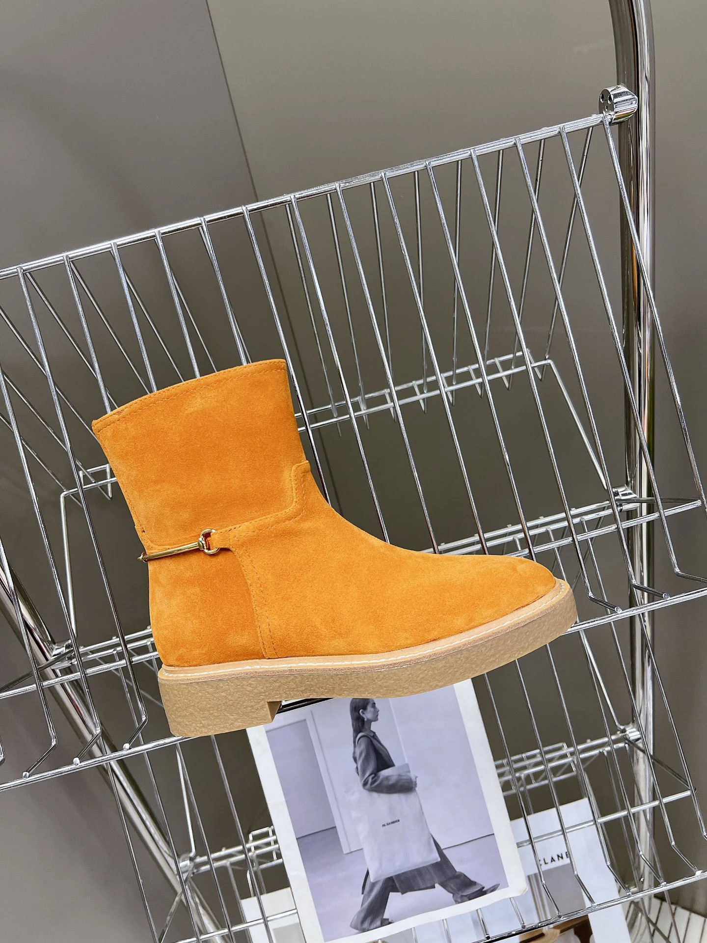 Конные сапоги Gucci 2024 - оранжевые