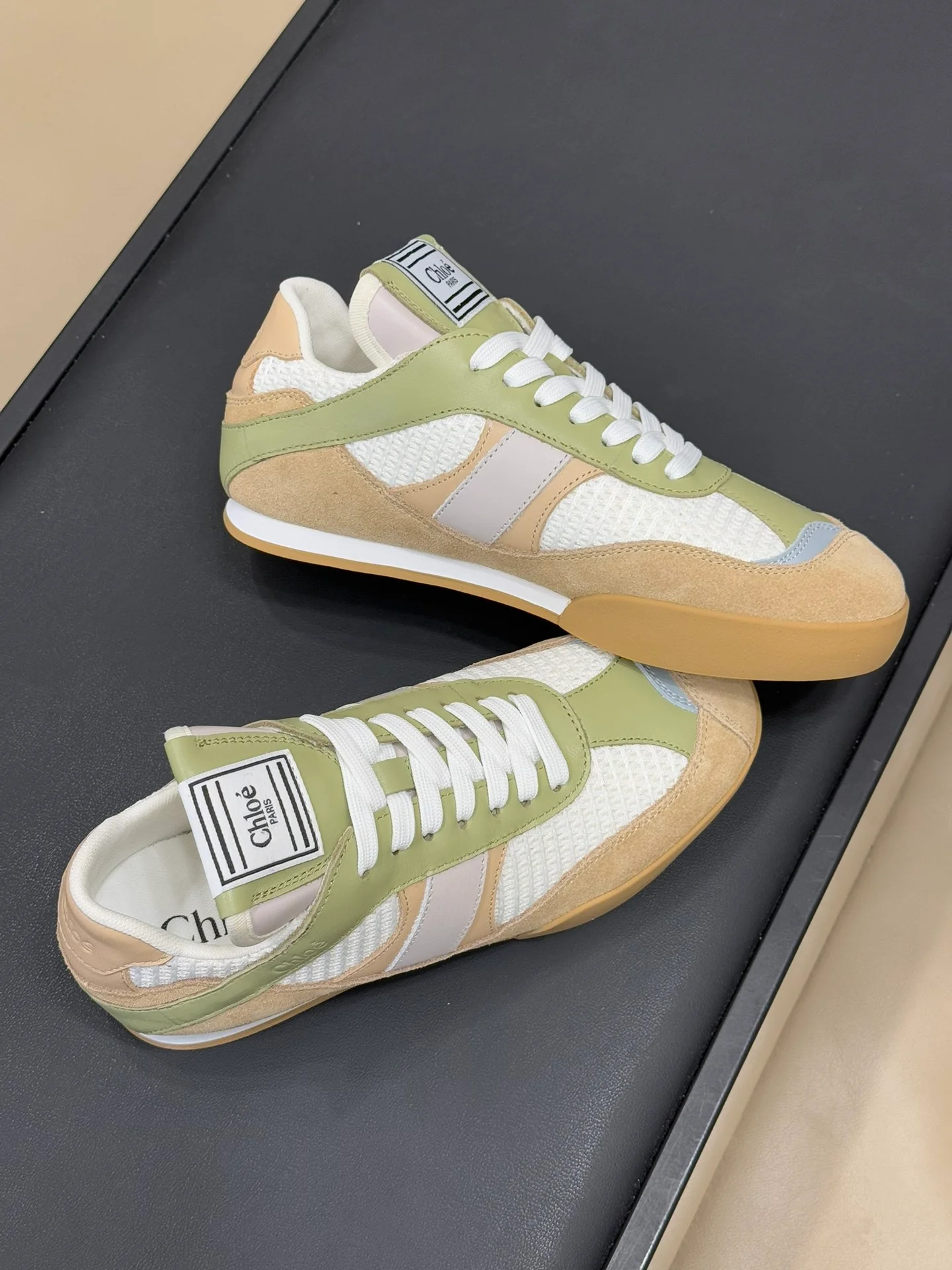 Повседневные туфли Chloe 2024 - зеленые