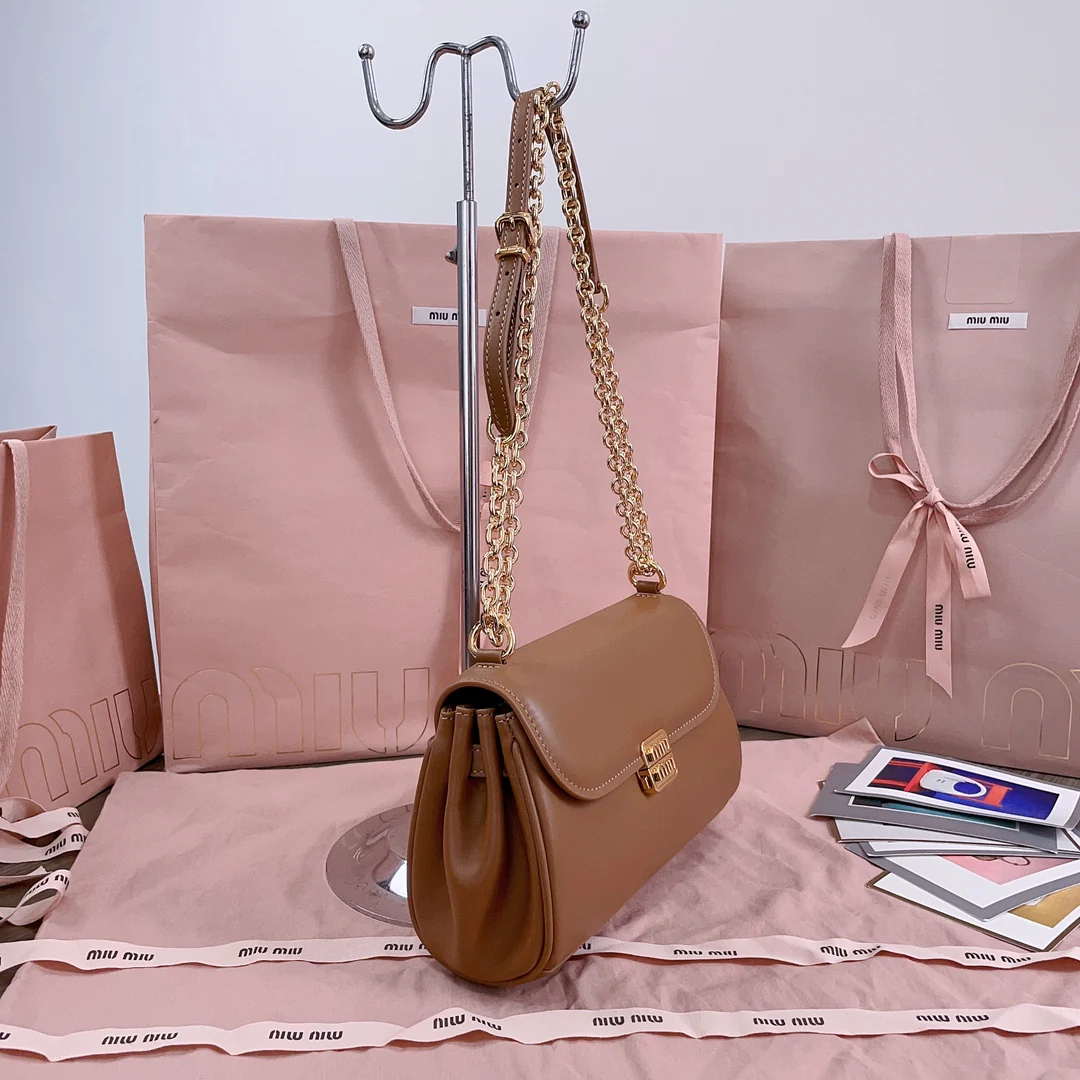 Miu Miu - 5bd266 - Сумка-багет - Коричневая