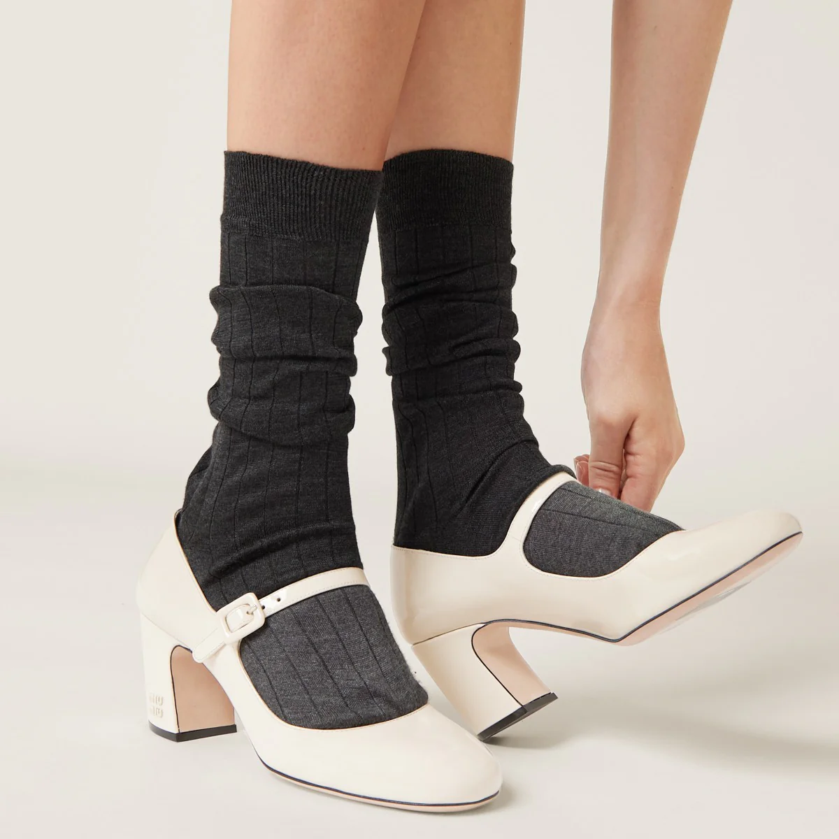 Коллекция Miu Miu 2023 года с подиума - Туфли на высоком каблуке 