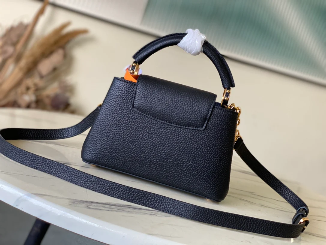 Кожаная сумка LV Capucines - синяя