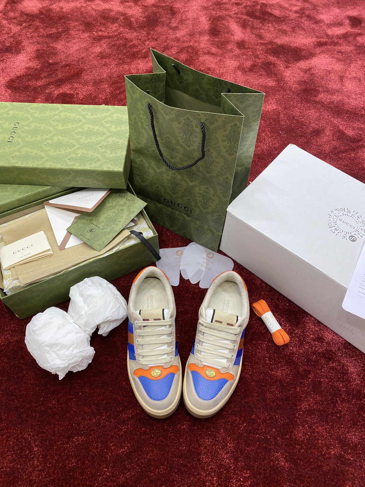 Массивные кроссовки Gucci - унисекс - размер 22