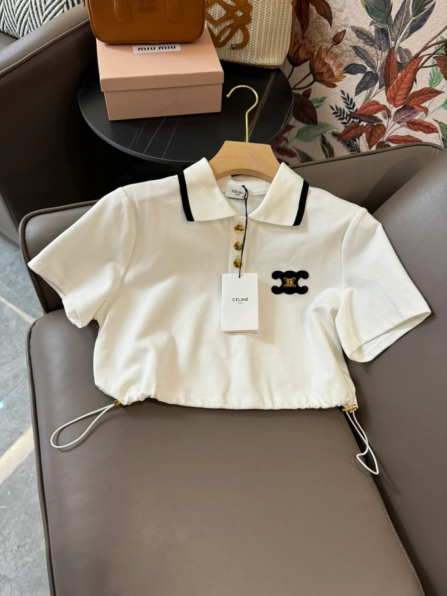 Комплект Celine 2404: рубашка-поло с коротким рукавом, белый