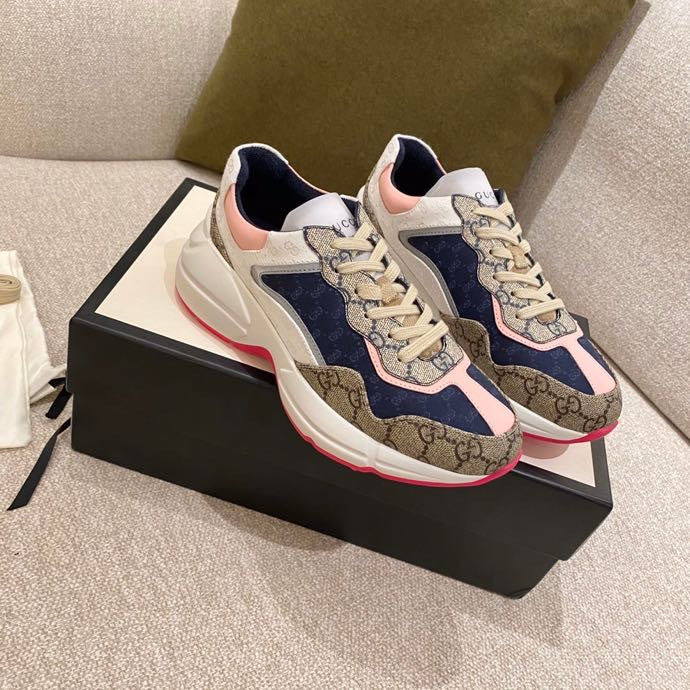 Массивные кроссовки Gucci — модель унисекс.