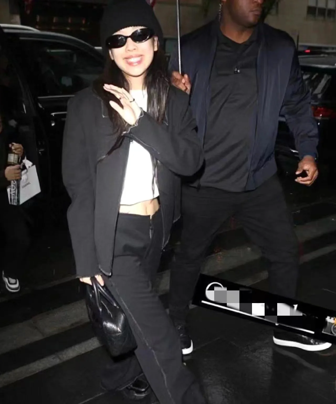 Винтажная сумка-боулинг Chanel - черная