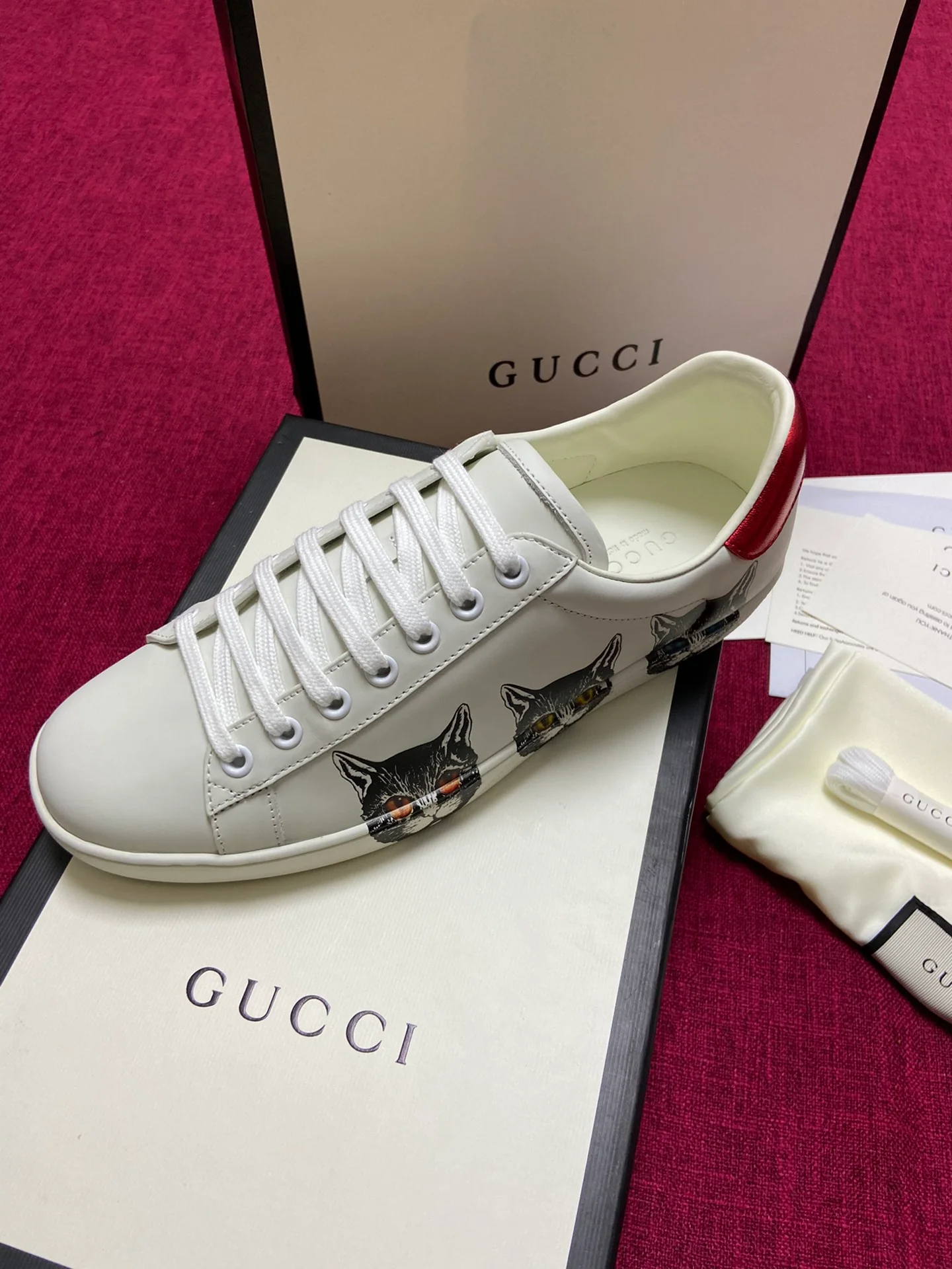 Gucci - Белые кроссовки - Кроссовки - Повседневная обувь - 10