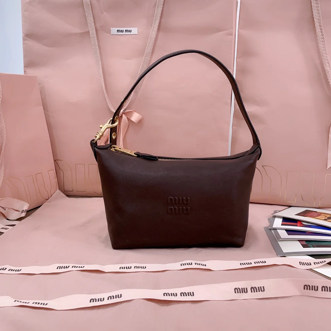 Сумка для ланча Miu Miu-5ne841 из овечьей кожи - коричневая