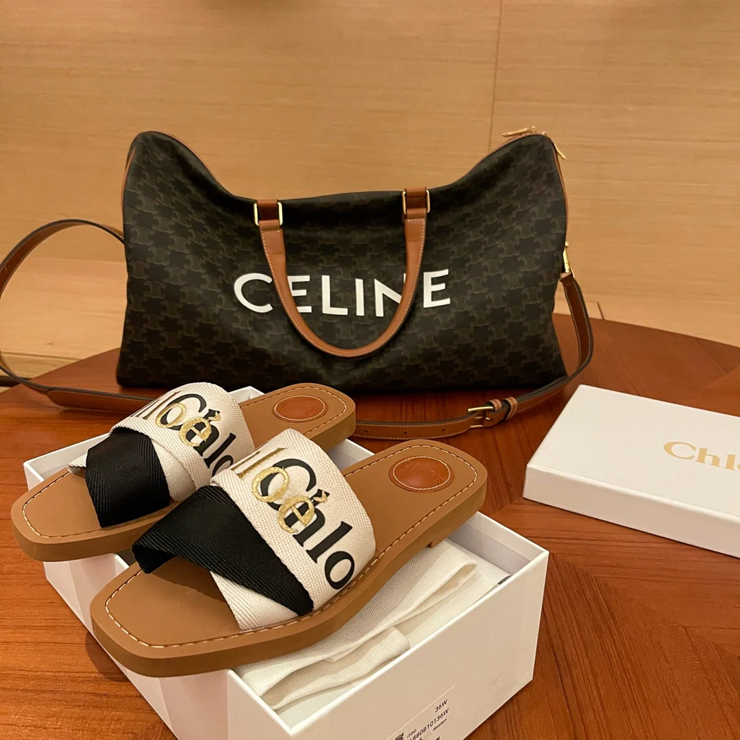 Обувь Chloe - Chloe - Woody - логотип - цветовые блоки - тапочки