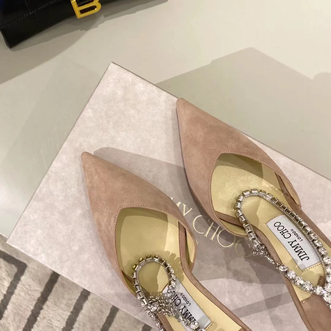 Jimmy - Цепочка с крестом и стразами - Туфли на высоком каблуке