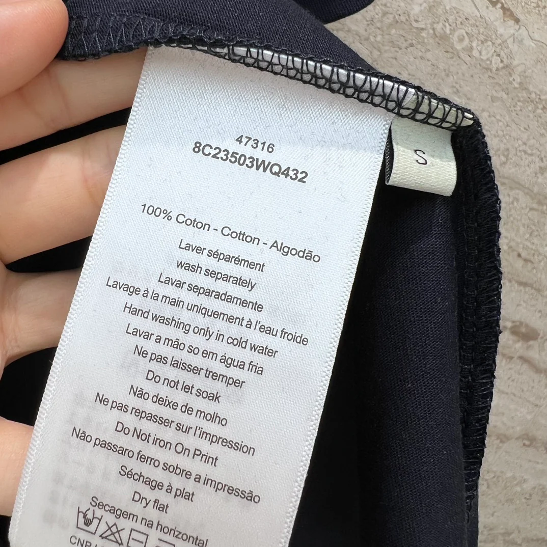 Новинка сезона весна/лето 2024 - Футболка с коротким рукавом и круглым вырезом, с вышивкой в ??виде щенка - синяя