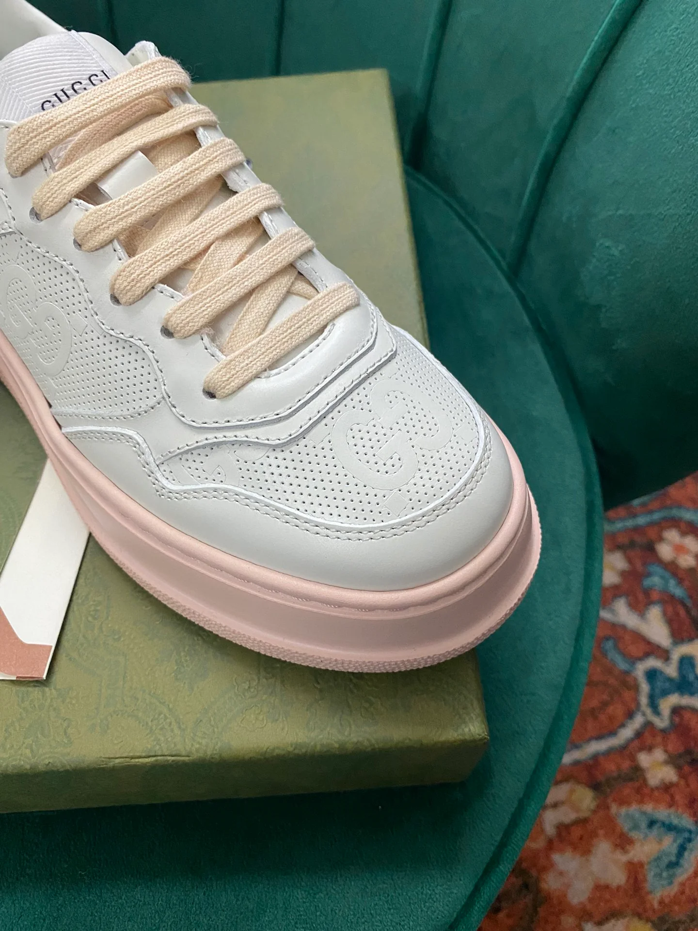 Кроссовки на платформе Gucci - 3