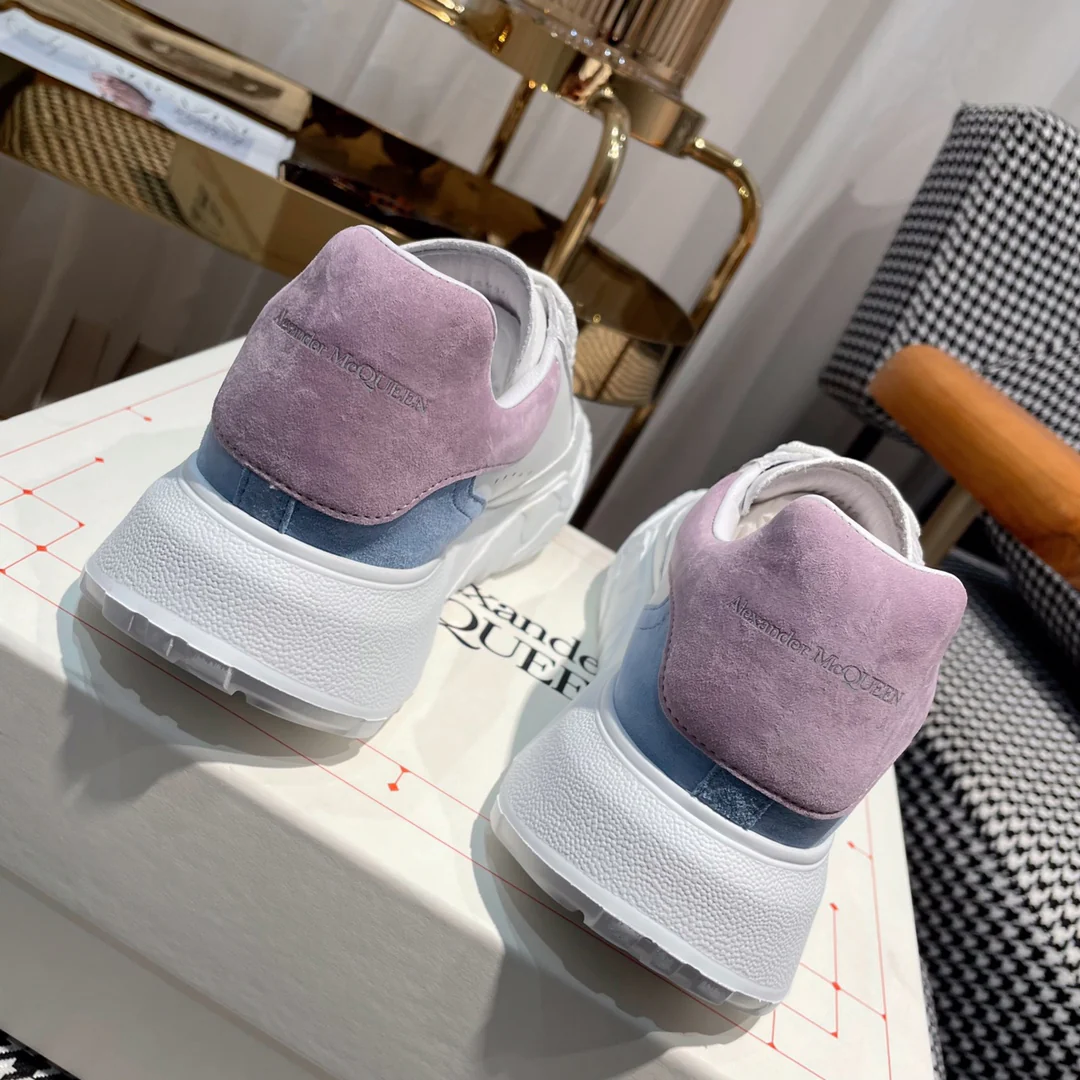 McQueen - Новые кроссовки - Розово-фиолетовая задняя часть