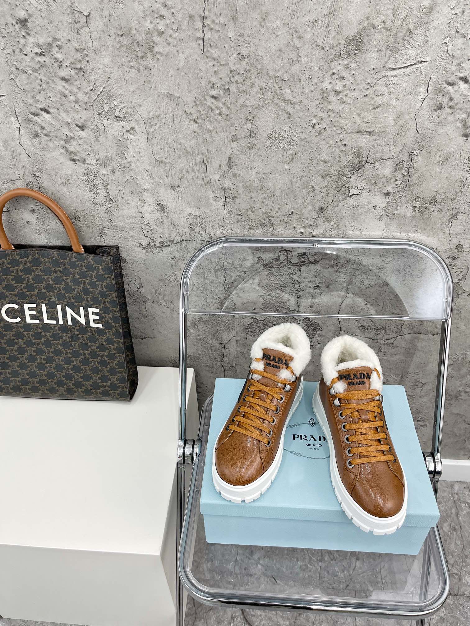 Обувь Prada - Prada - кожа - платформа - повседневная обувь