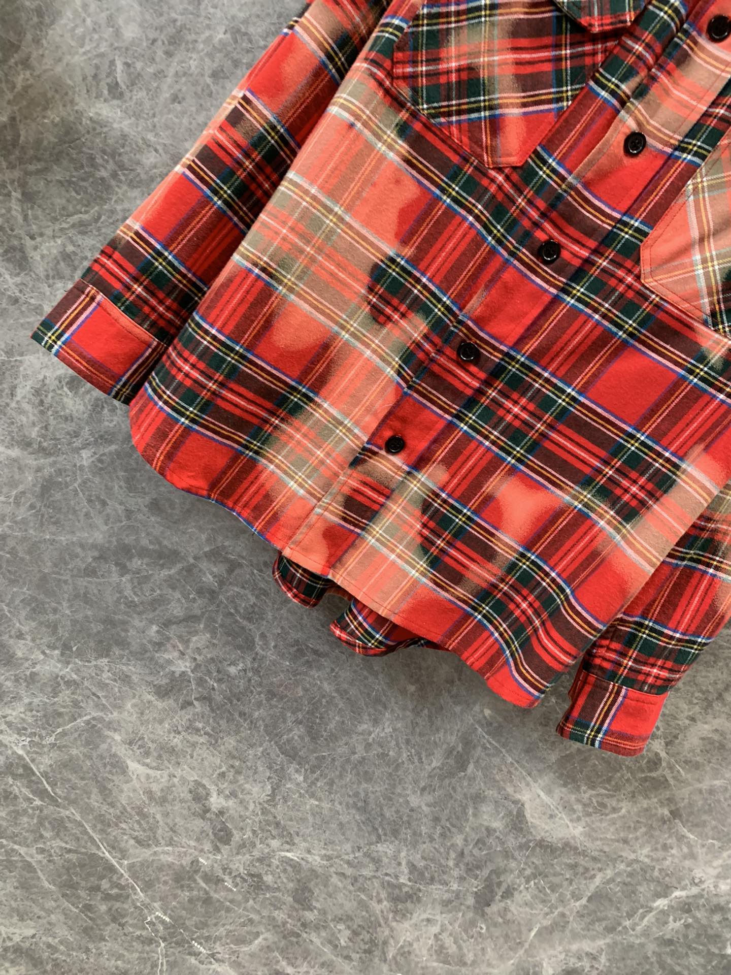 Новая клетчатая рубашка с воротником и длинными рукавами Celine 2404-24ss весна/лето