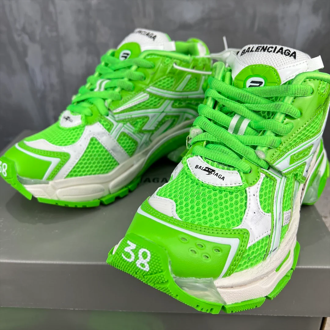 Кроссовки Balenciaga Runner - унисекс - флуоресцентно-зеленые