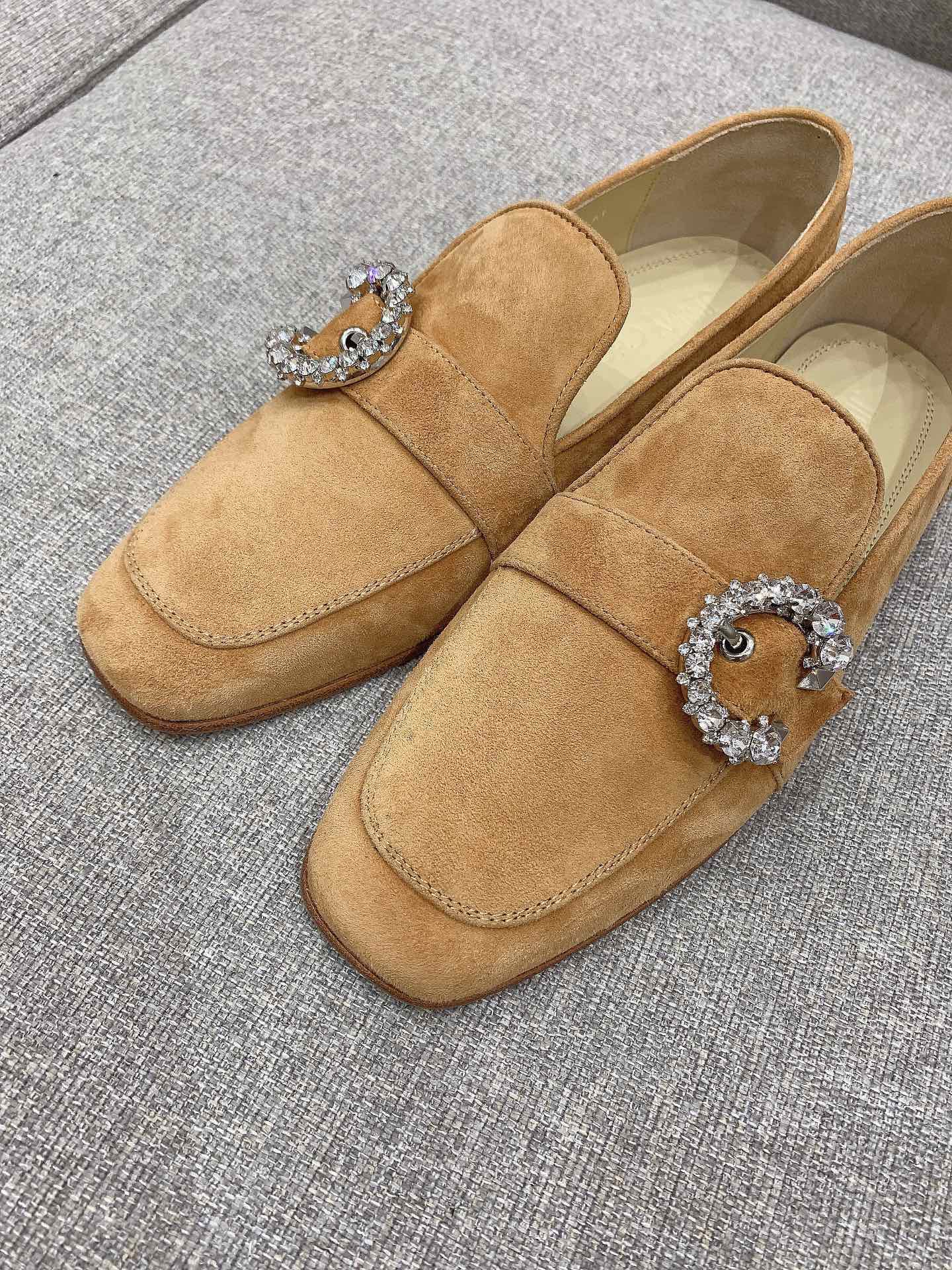 Лоферы Jimmy с пряжкой и стразами - 2 шт.