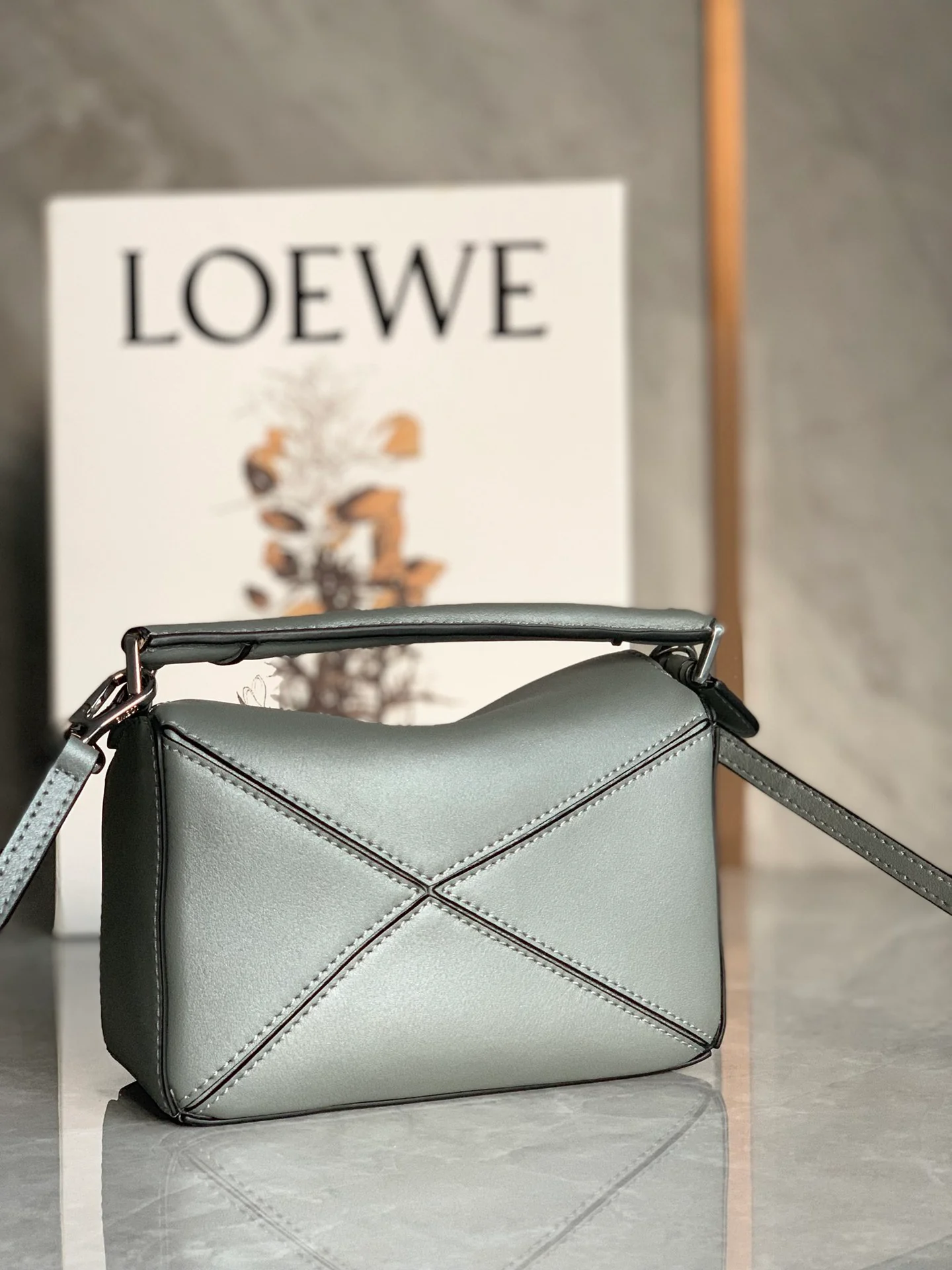 Мини-сумка Loewe Puzzle Bag из телячьей кожи - 2 шт.