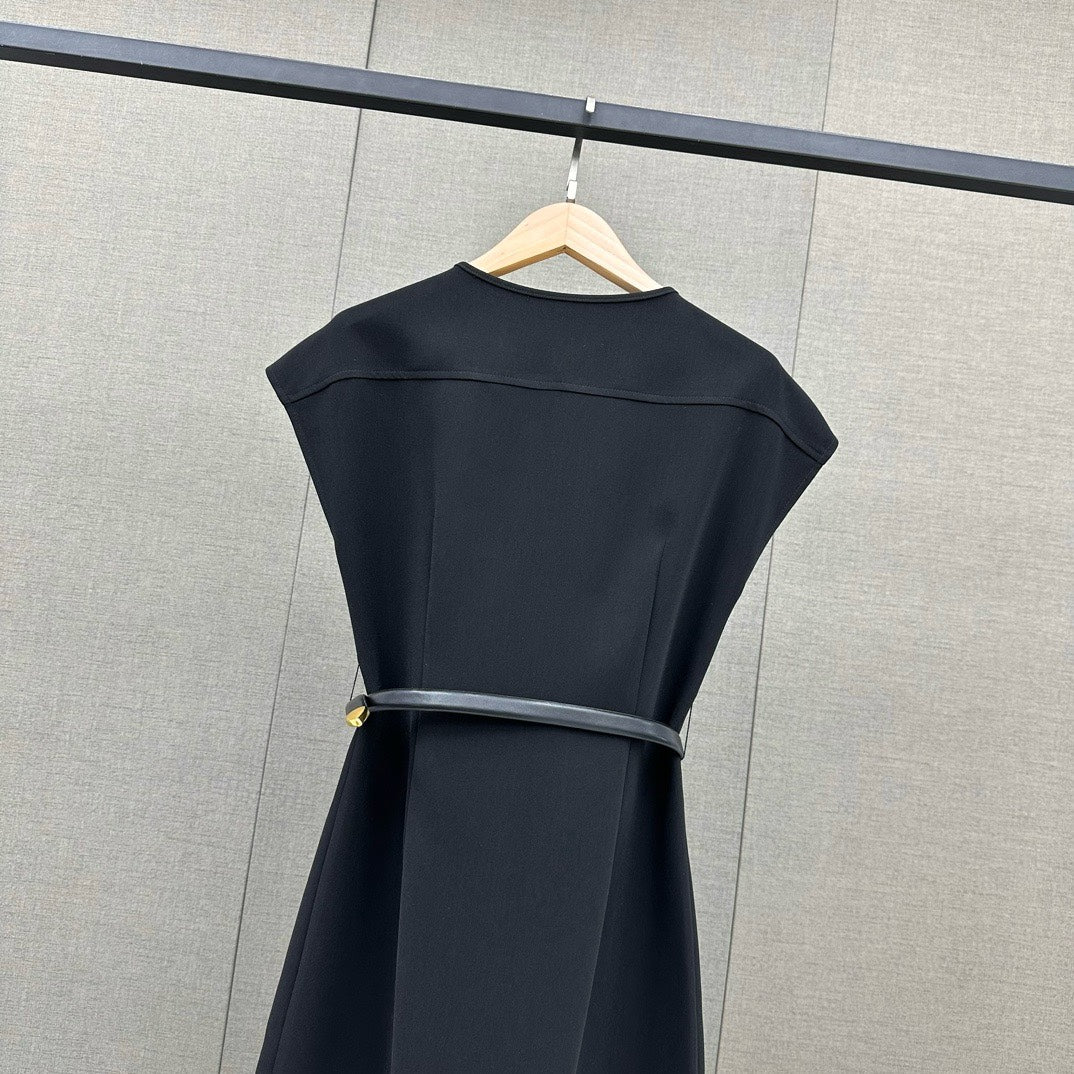 Celine 2404 - Рабочий комбинезон с круглым вырезом - Черный