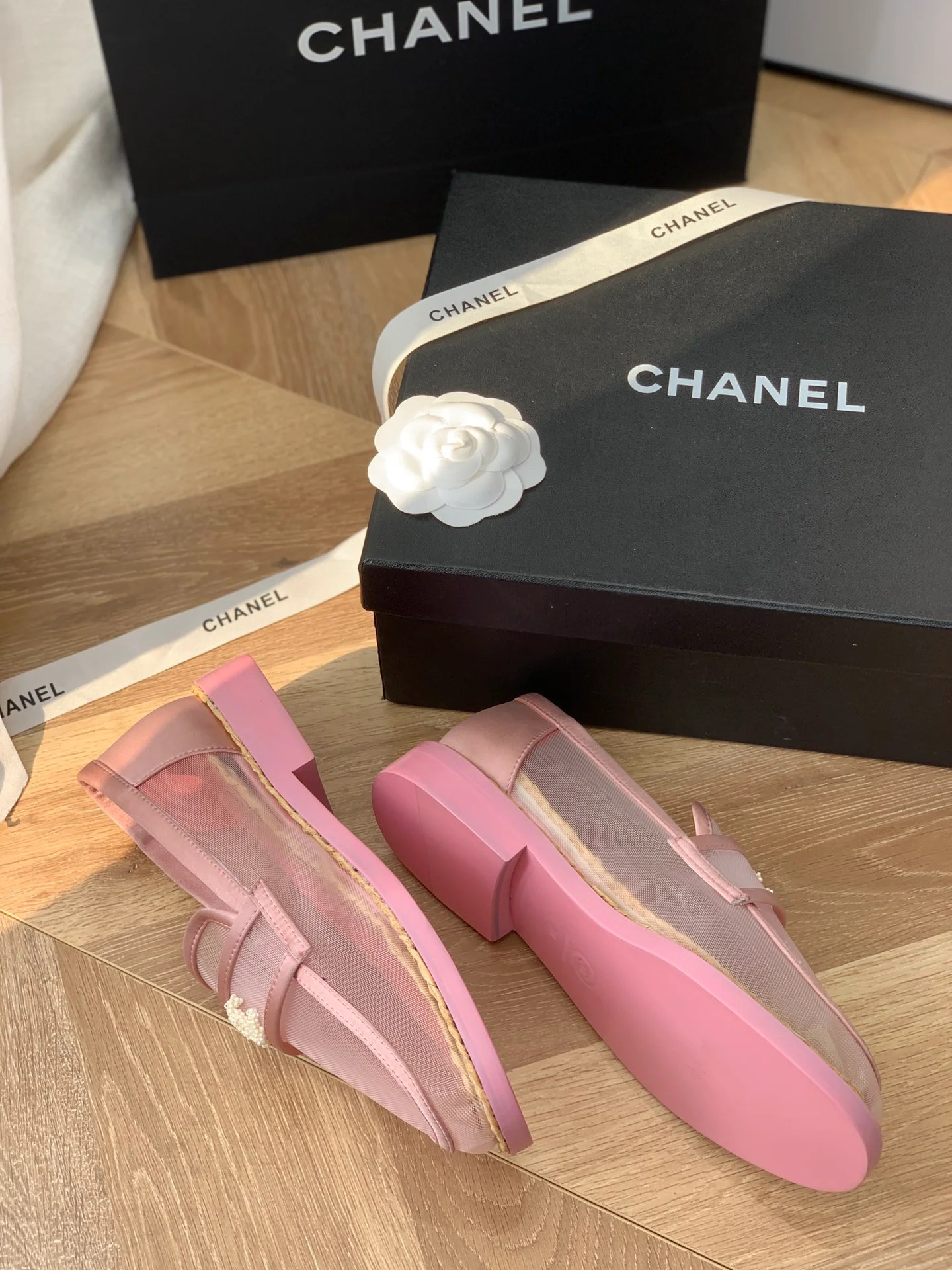 Chanel - Прозрачные лоферы