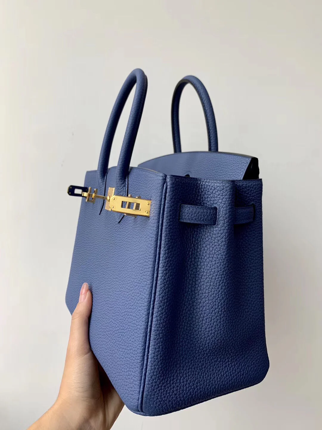 Hermes-birkin-25-togo-7e-blue-birghton-bright blue-gold buckle