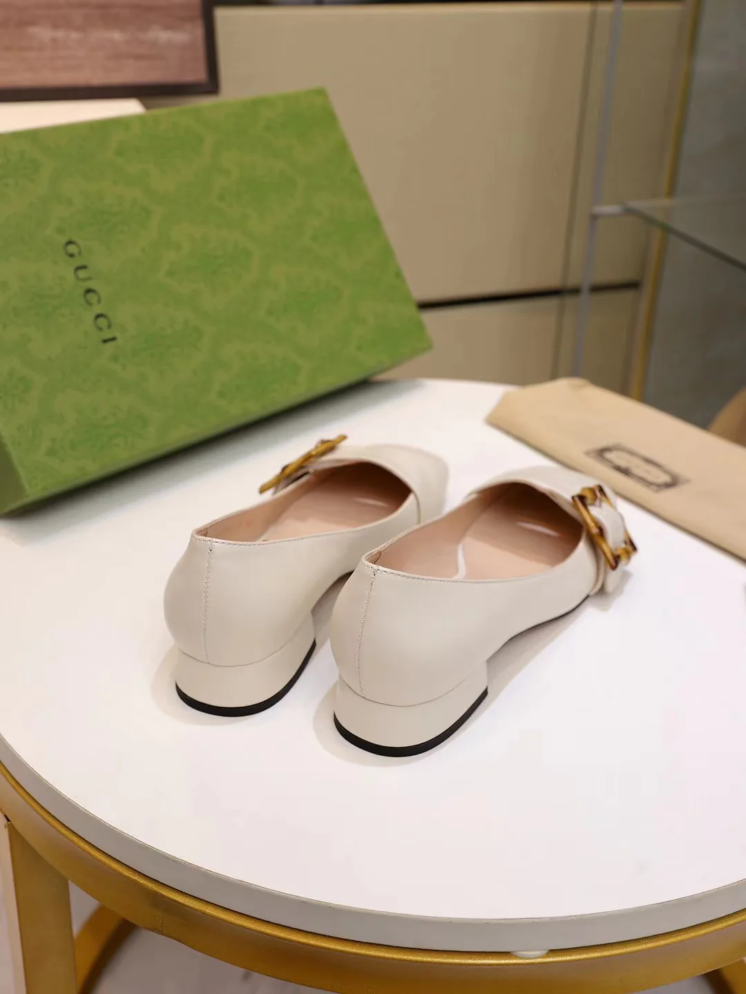 Gucci - Бамбуковая пряжка для обуви - Туфли на низком каблуке