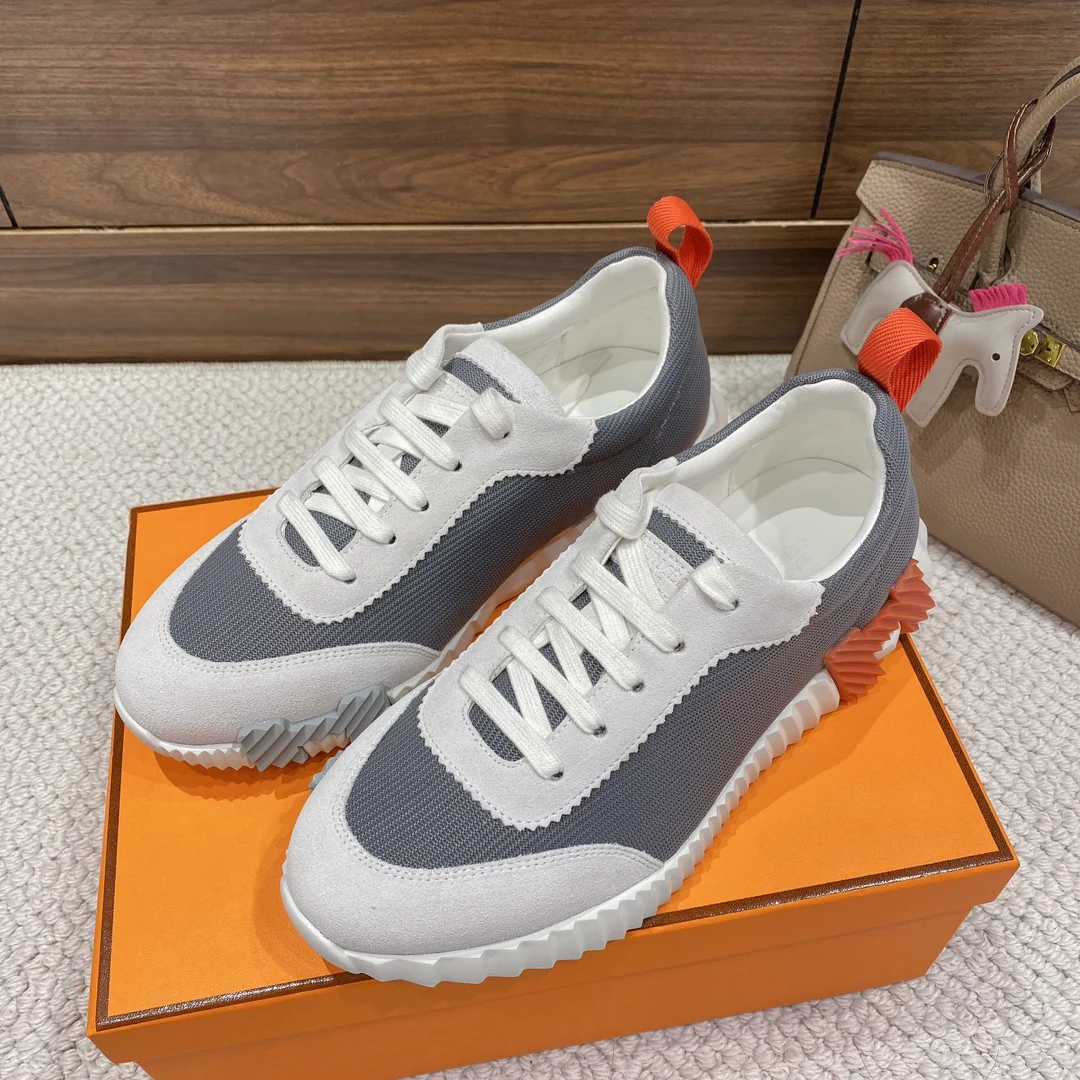 Весенняя коллекция Hermes 2022 — Спортивная повседневная обувь — Унисекс — Серый