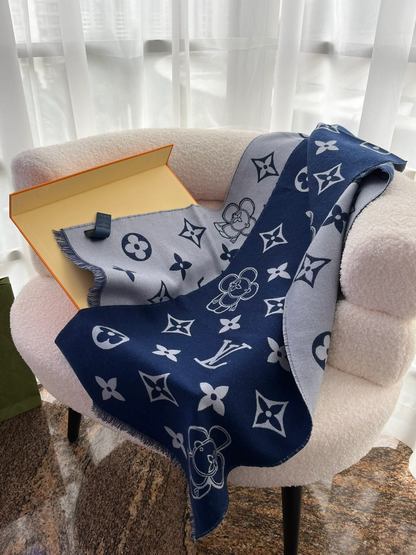 LV-100-Шарф из овечьей шерсти, 34-180 см