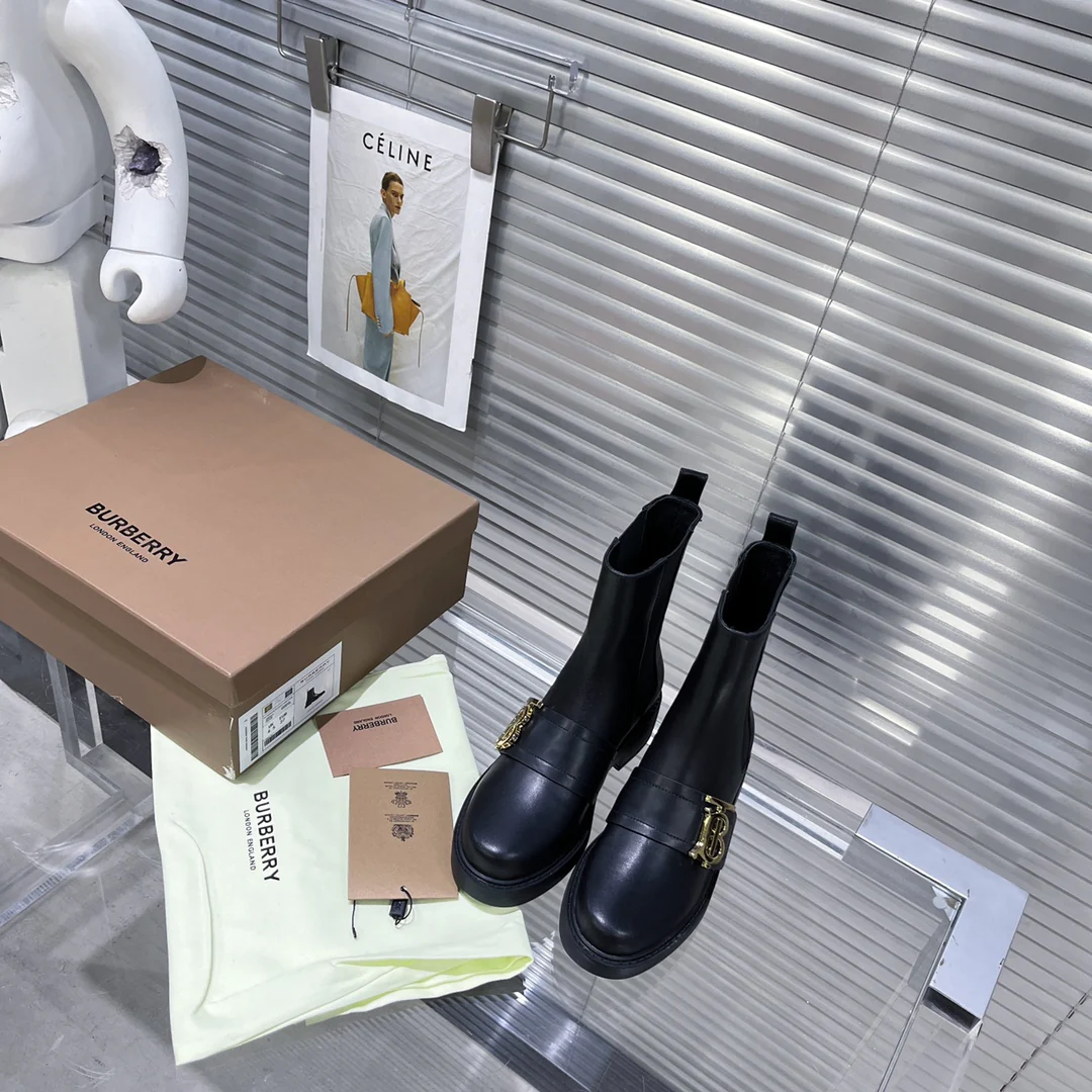 Ботинки-челси на платформе из коллекции Burberry осень/зима 2022