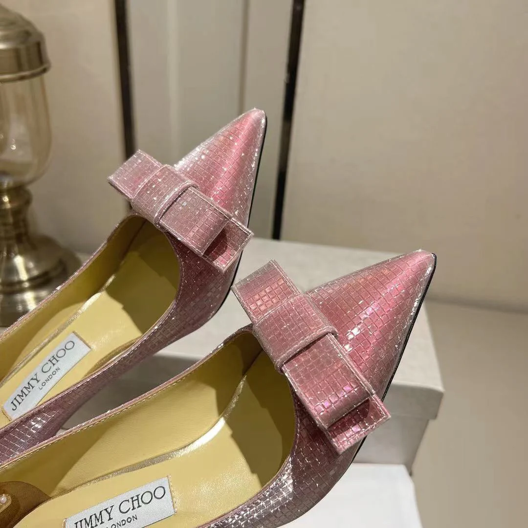 Туфли на высоком каблуке Jimmy Paris Window Custom-Made Bling-Bling (6-5 см) - розовые.