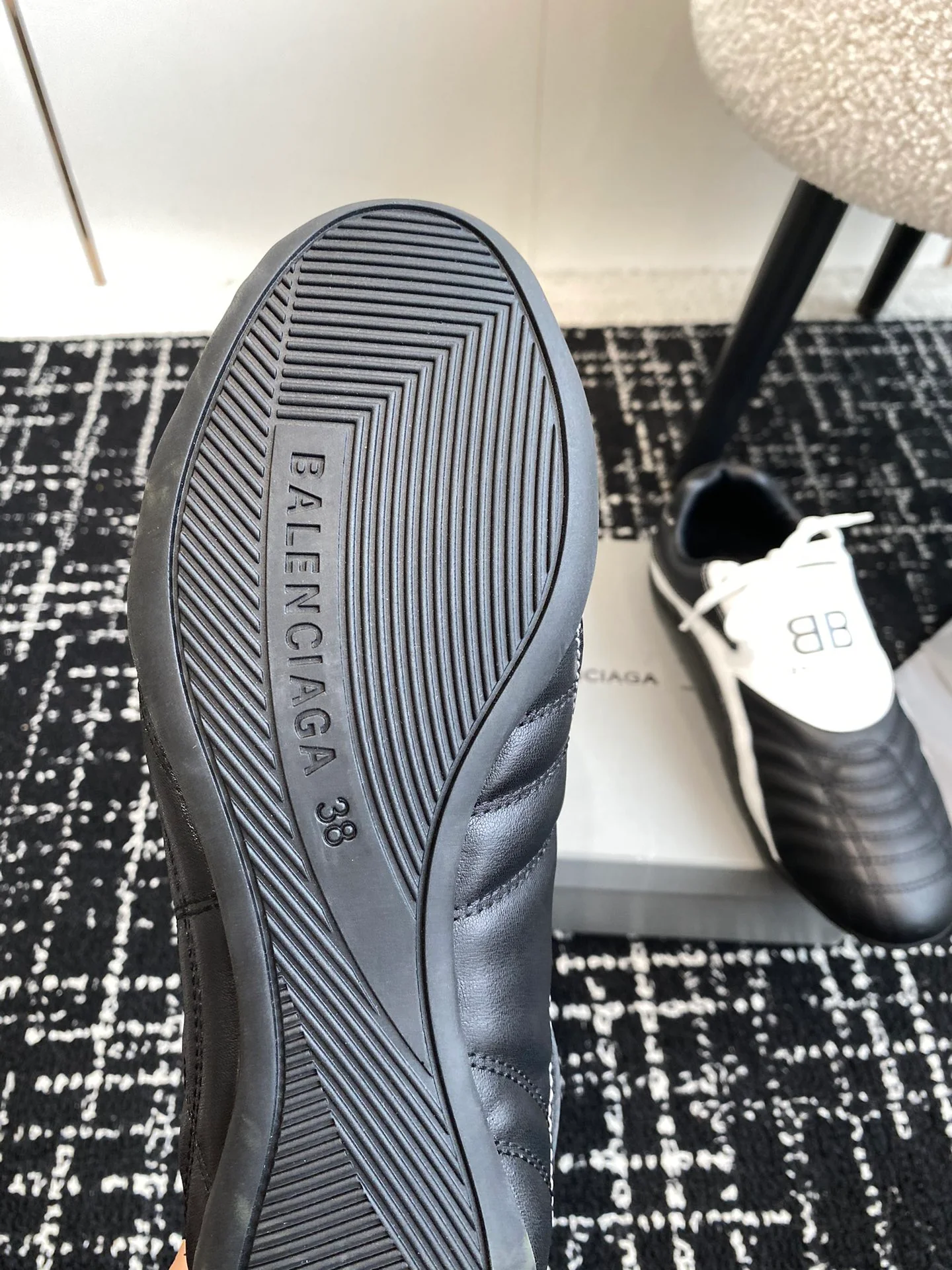 Кроссовки Balenciaga 2024 в бейсбольном стиле - черные