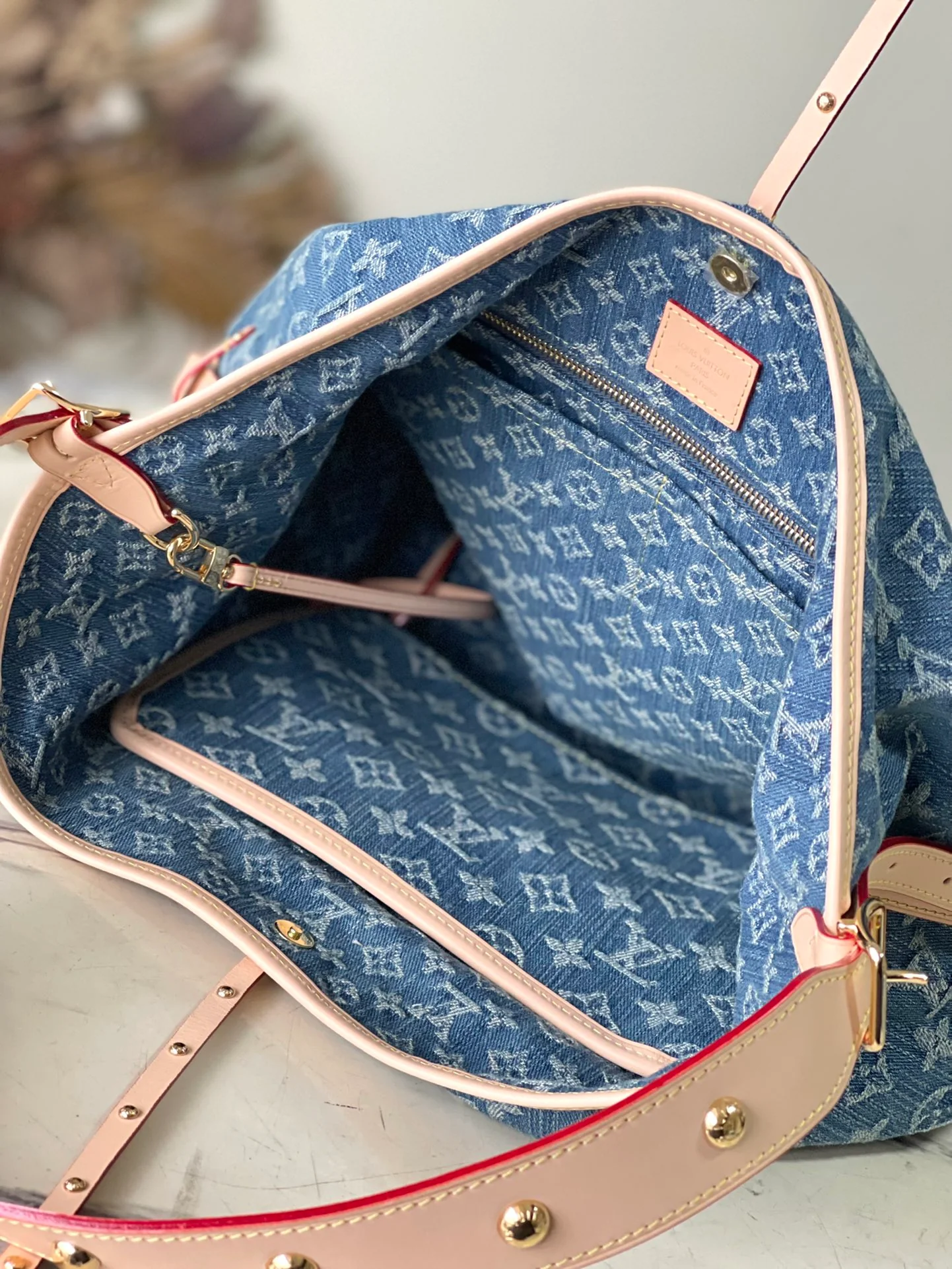 m46855-LV-carryall-mm сумка-кроссбоди-сумка на плечо-джинсовая