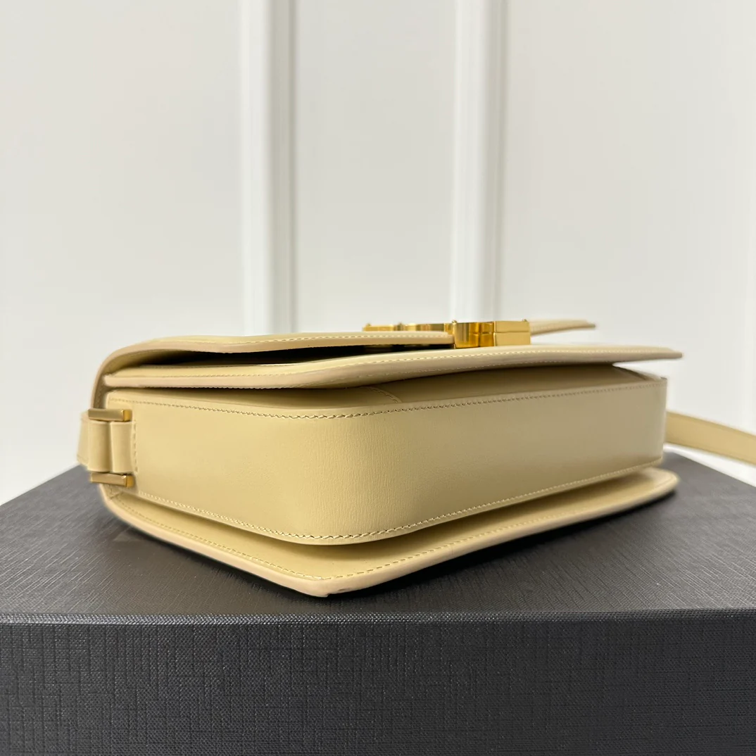 YSL Box Saint Laurent Tofu Bun Medium Apricot