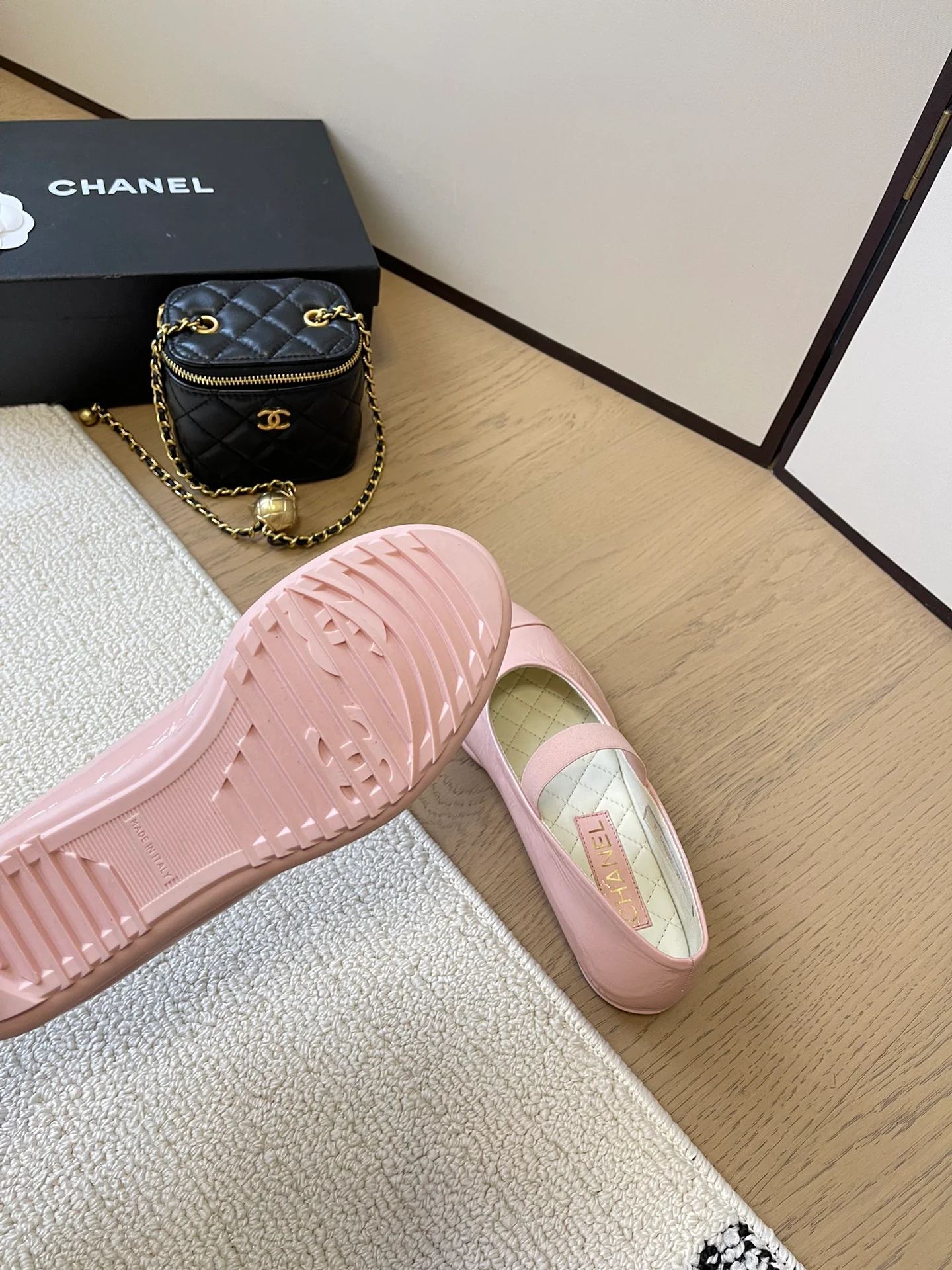 Балетки Chanel 2024 - розовые