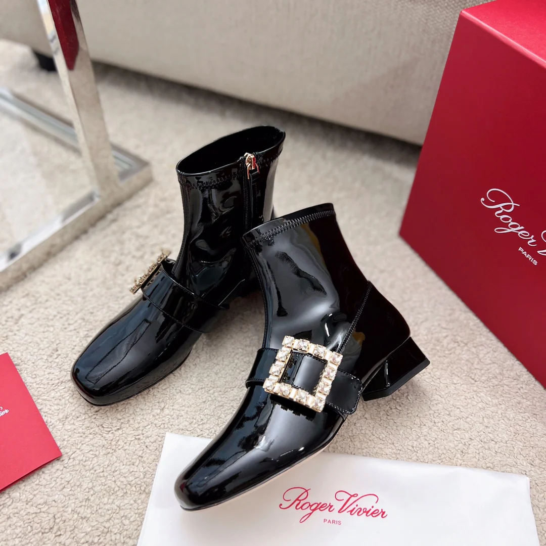 Обувь RV - Tres-Vivier - Эластичные ботильоны - Лакированная кожа, черный цвет