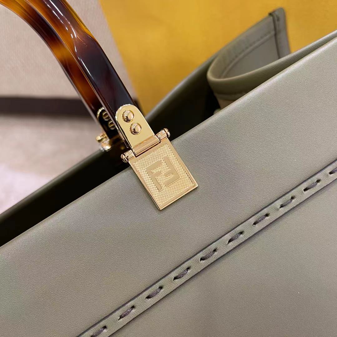 Сумка-тоут Fendi - зеленая