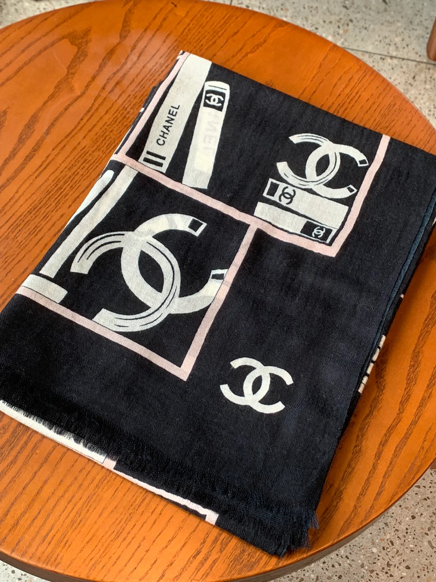 Chanel - Мягкий длинный шарф - 110-200 см - 100% - Кашемир премиум-класса - Оранжевый