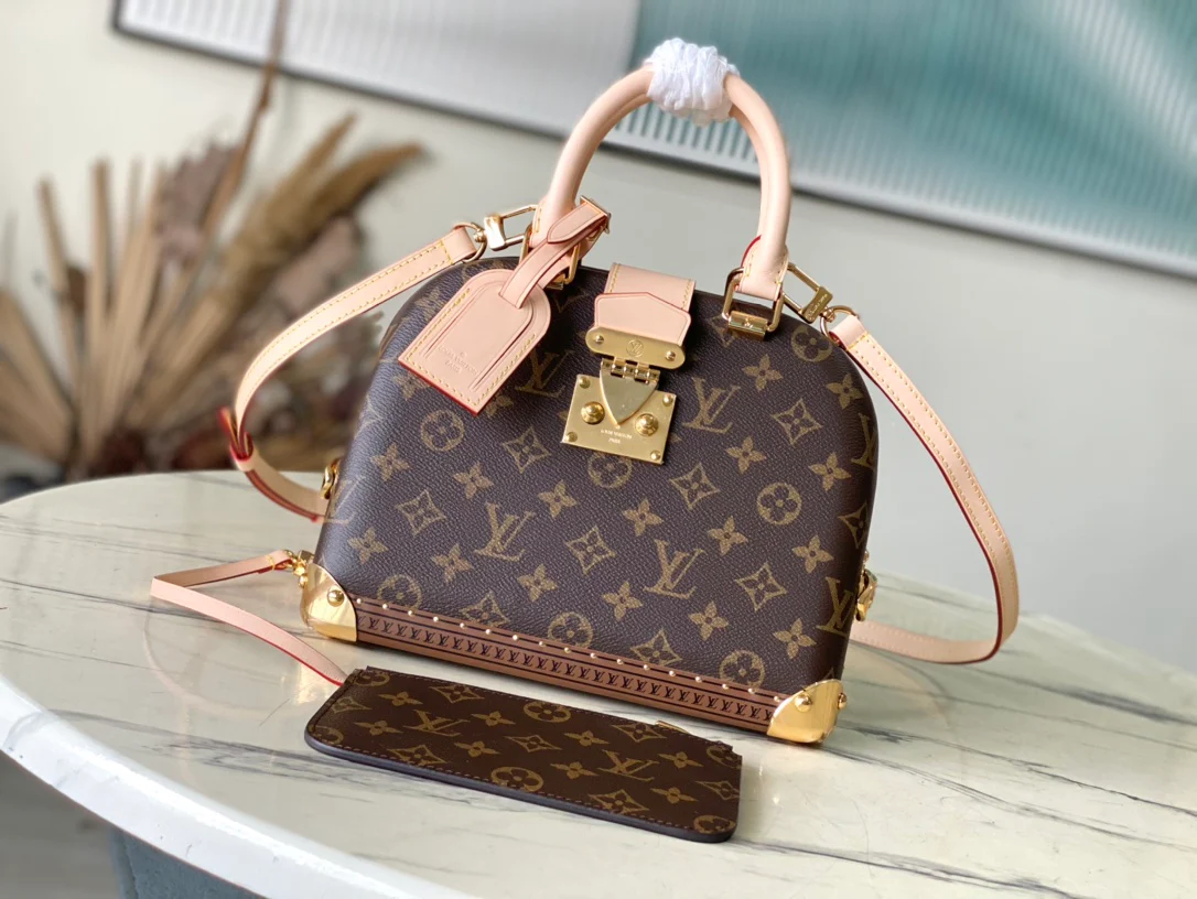 LV-m11114-Сумка Speedy, жесткий чехол, коричневый