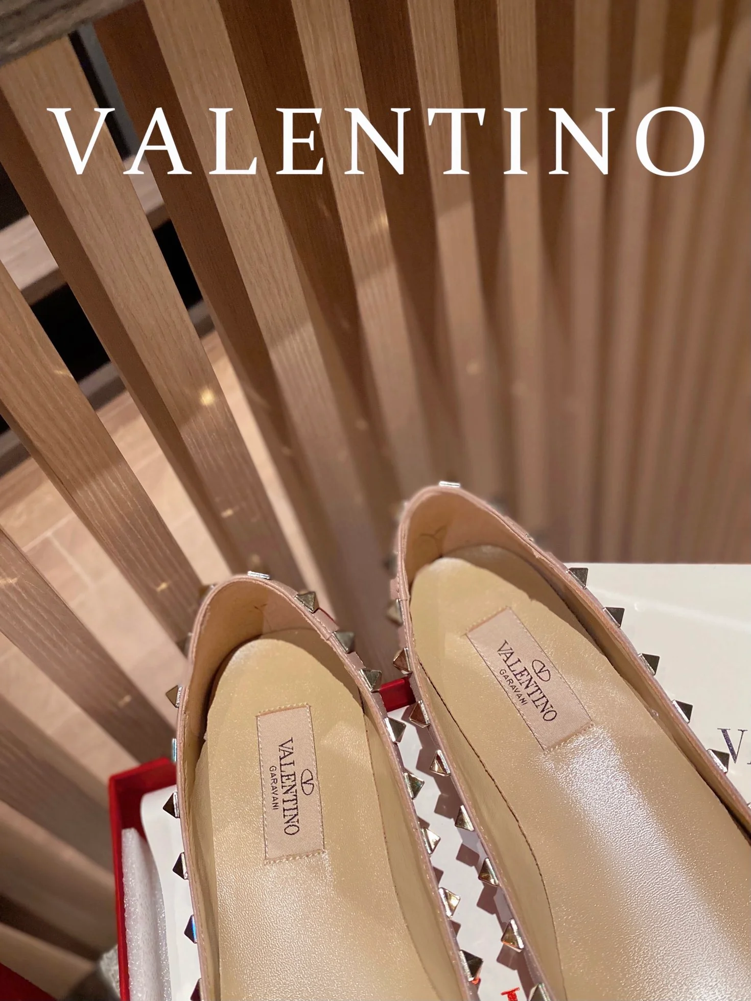 Классические балетки Valentino - красные