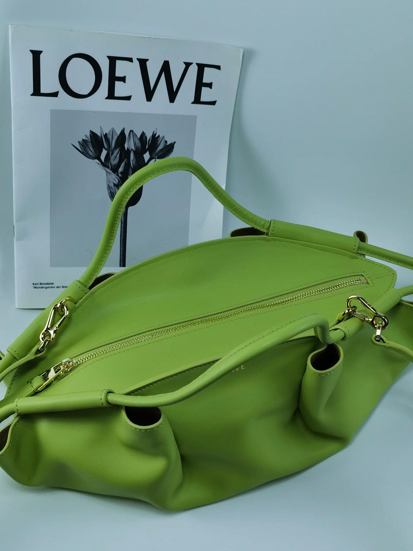 Сумка для прогулок Loewe Paseo - телячья кожа наппа - маленькая - зеленая