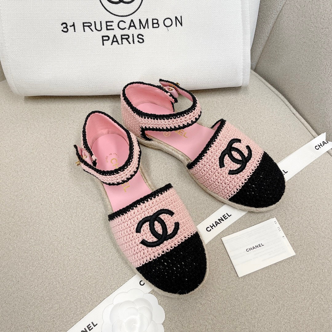 Chanel - Вязаные балетки