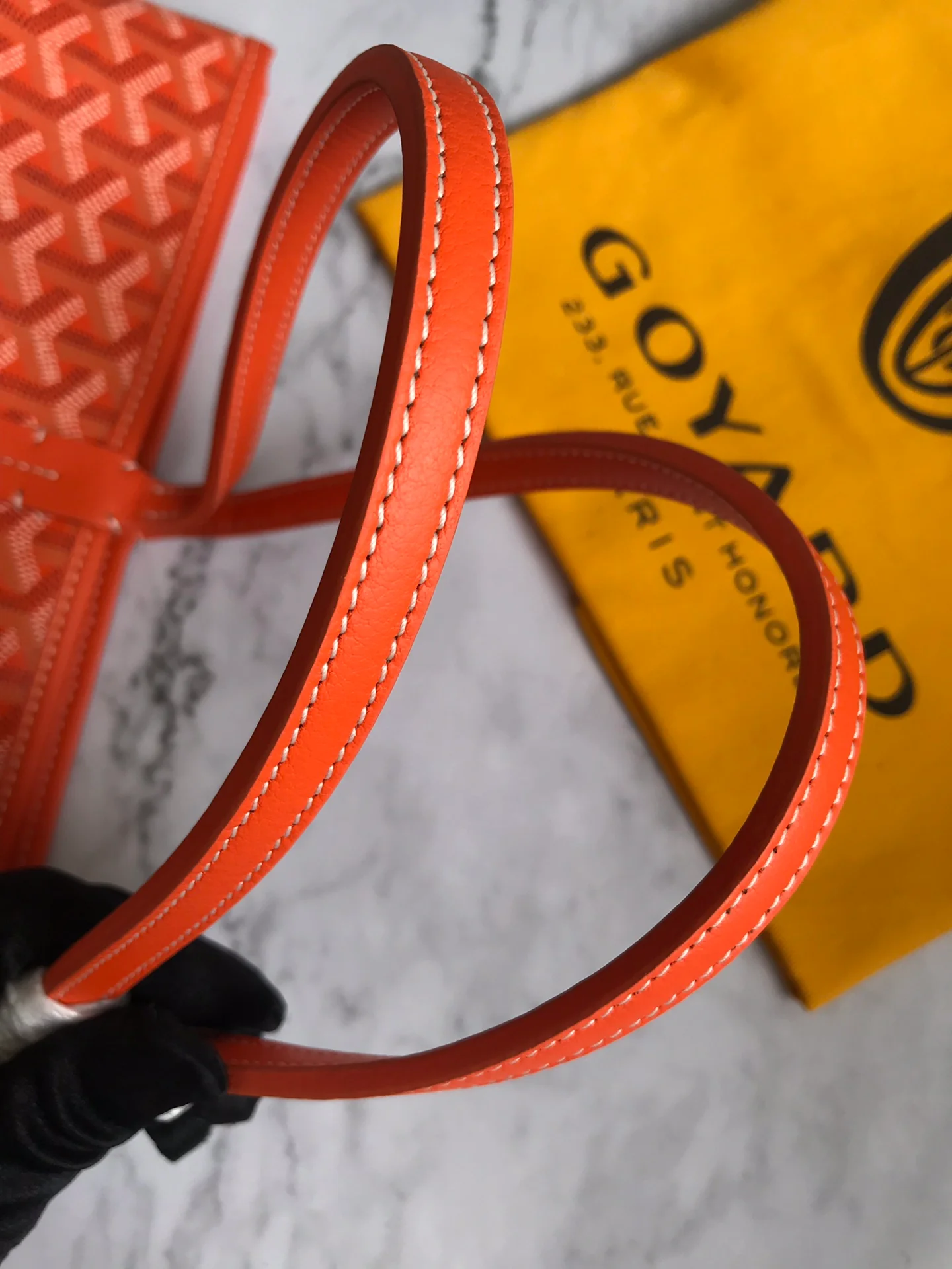 Маленькая Большая Сумка На Молнии Goyard - Оранжевый