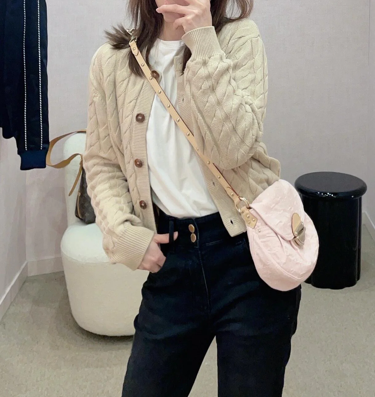 LV-m13347-сумочка заката-розовый джинсовый