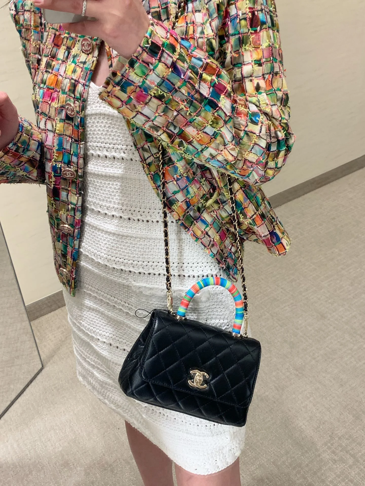 Мини-сумочка Chanel Coco Handle Rainbow