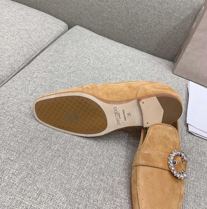 Лоферы Jimmy с пряжкой и стразами - 2 шт.